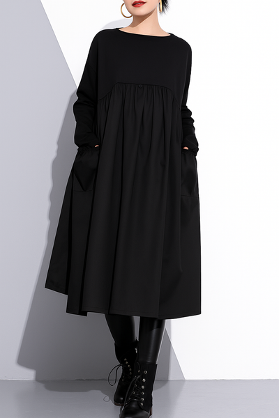 Maribel – Stylish Plus Size Cotton Shift Dress