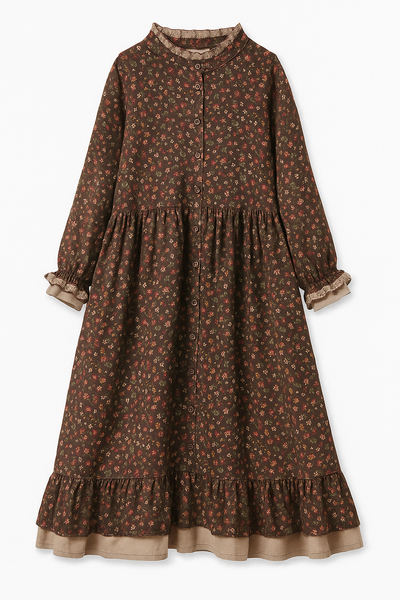Ondine – Boho Ruffled Patchwork Dress