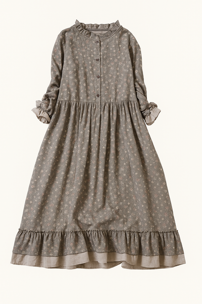 Ondine – Boho Ruffled Patchwork Dress