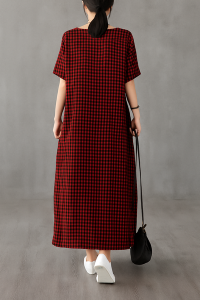 Pascale – Patchwork Linen Quilting Dress