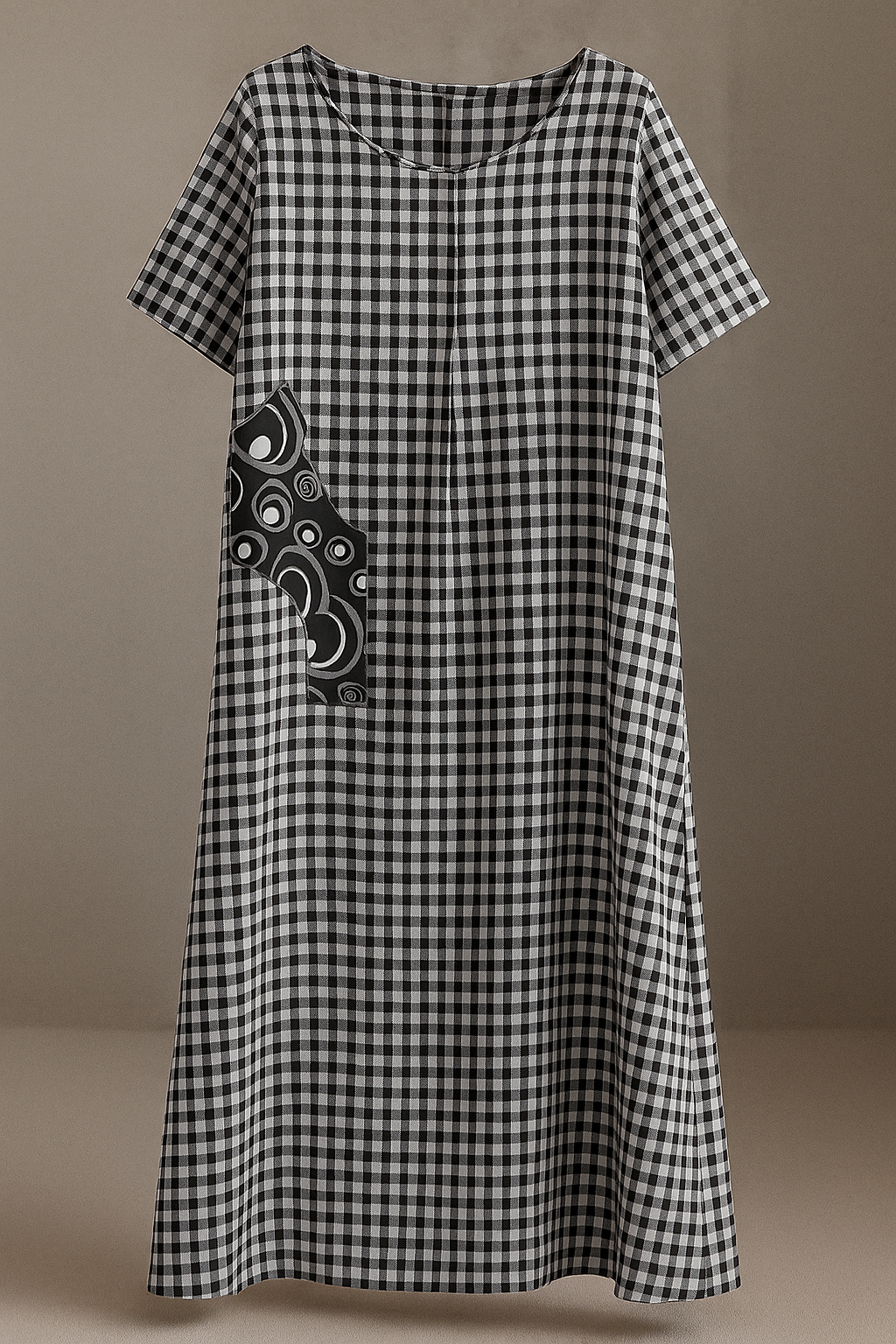 Pascale – Patchwork Linen Quilting Dress