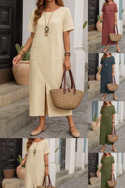 Isabella – Lightweight Slip-On Comfort Dress with Elegant Flow and Fit