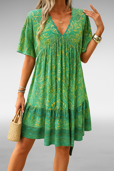 Honore – Bohemian Paisley Print Dress