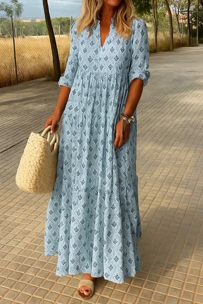 Xenia – Elegant Boho Maxi Dress