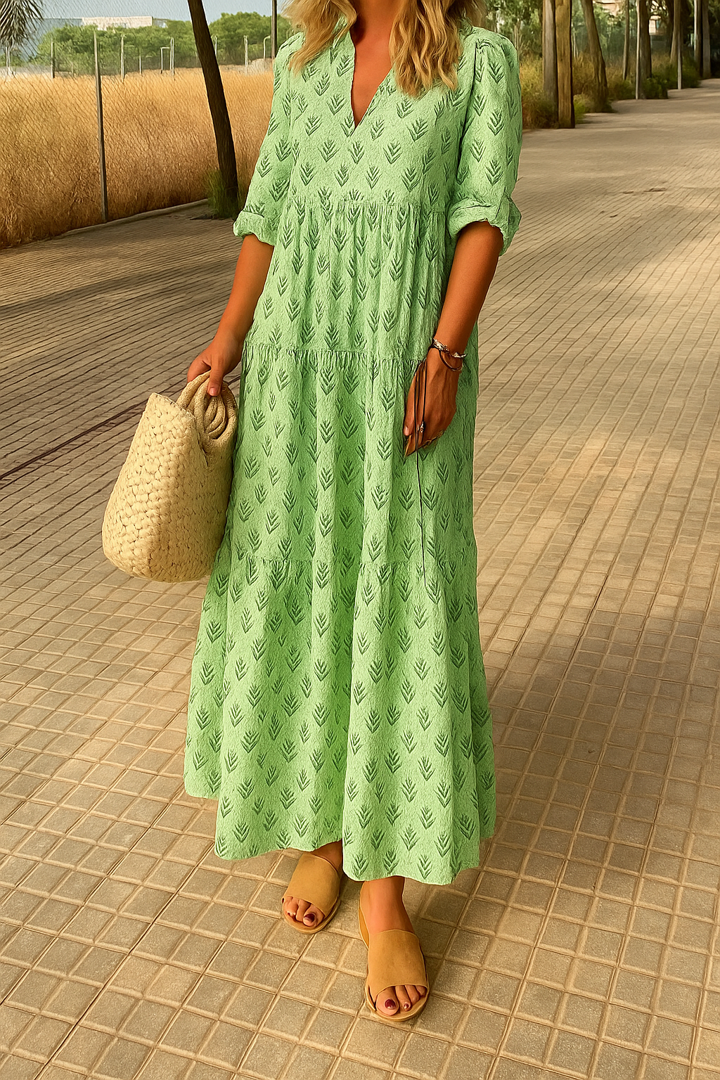Xenia – Elegant Boho Maxi Dress