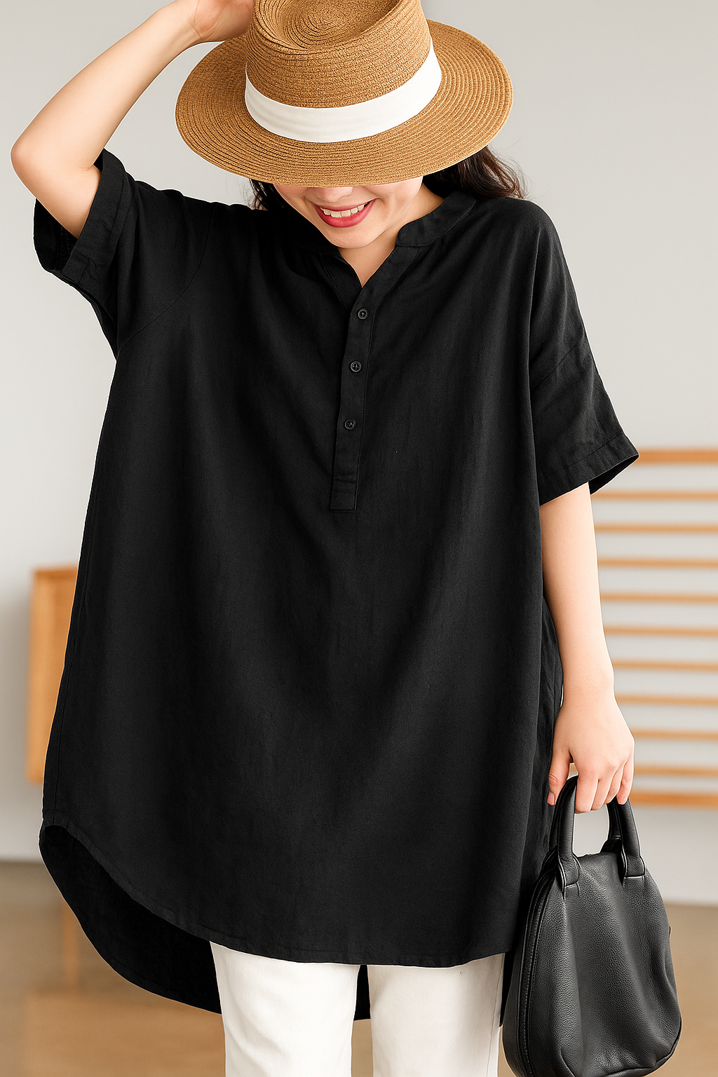 Allegra – Linen Casual Shirt Dress