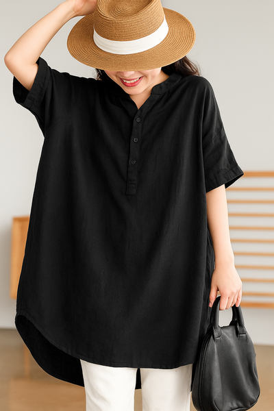 Allegra – Linen Casual Shirt Dress
