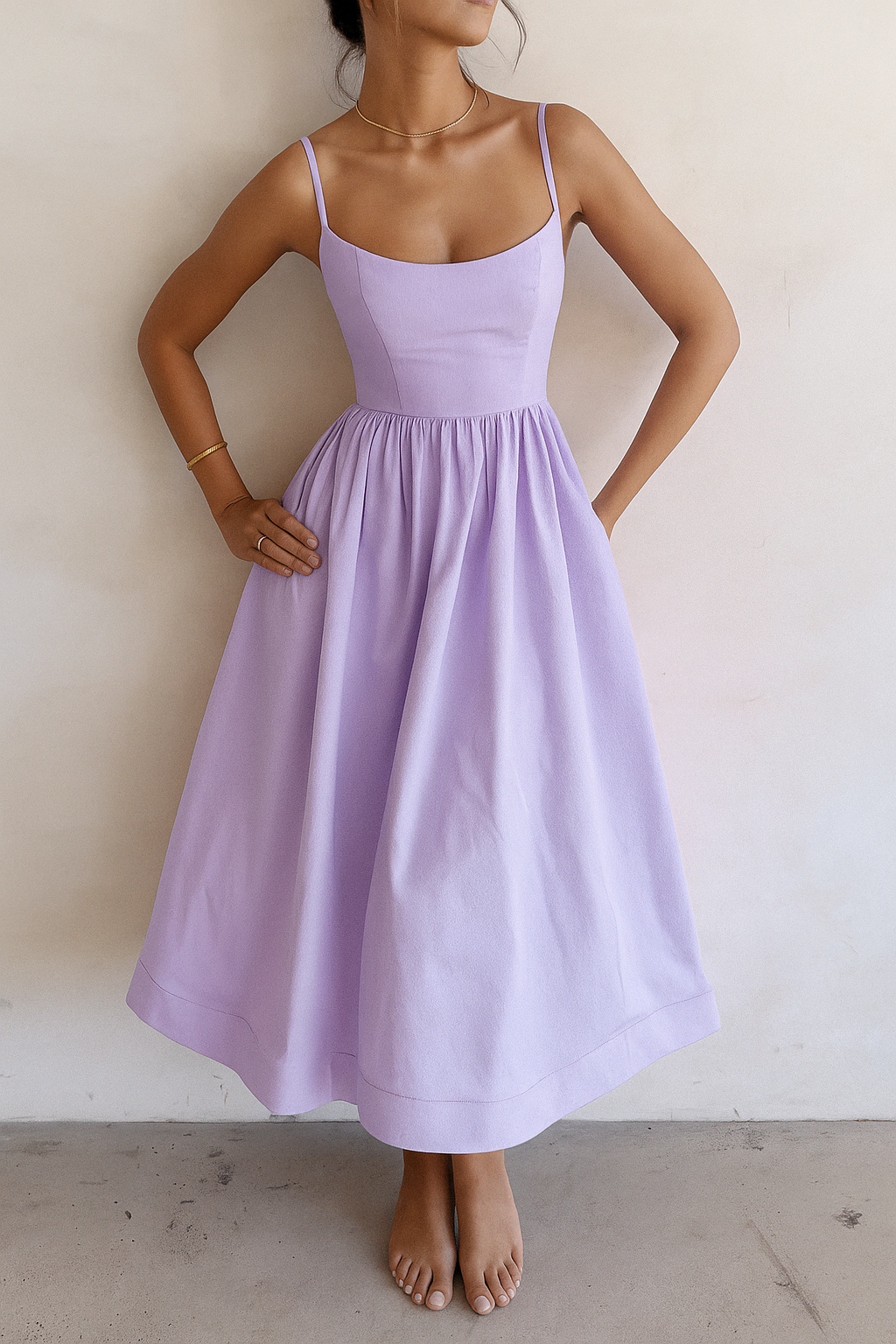 Serenella – Flattering Waist-Fitted Flare Dress