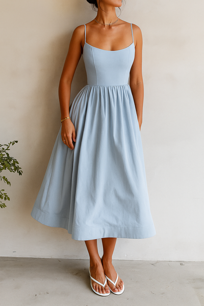 Serenella – Flattering Waist-Fitted Flare Dress
