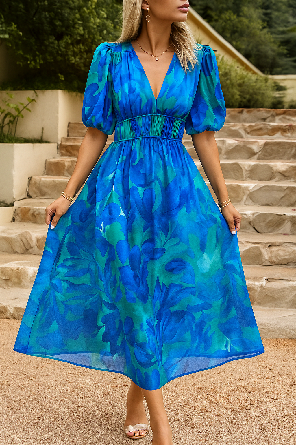 Ysabella – Vintage Glam Midi Dress