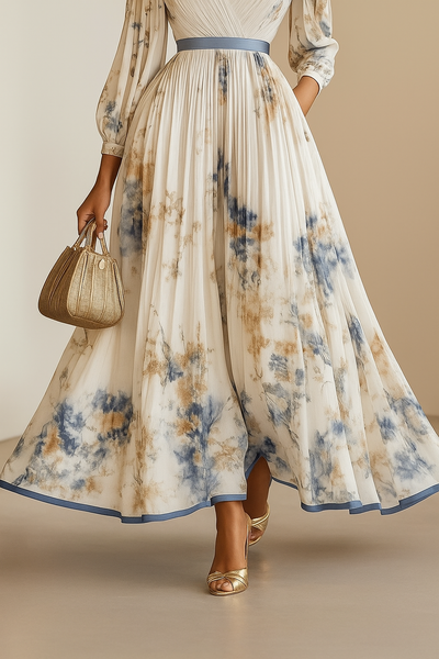Vespera – Floral Patchwork Maxi Dress
