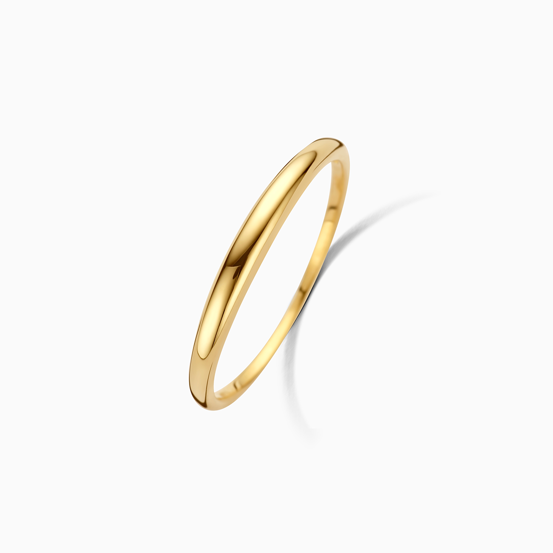 14k Gold Slim Dome Ring That Adds Distinctive Charm & Lasting Sophistication