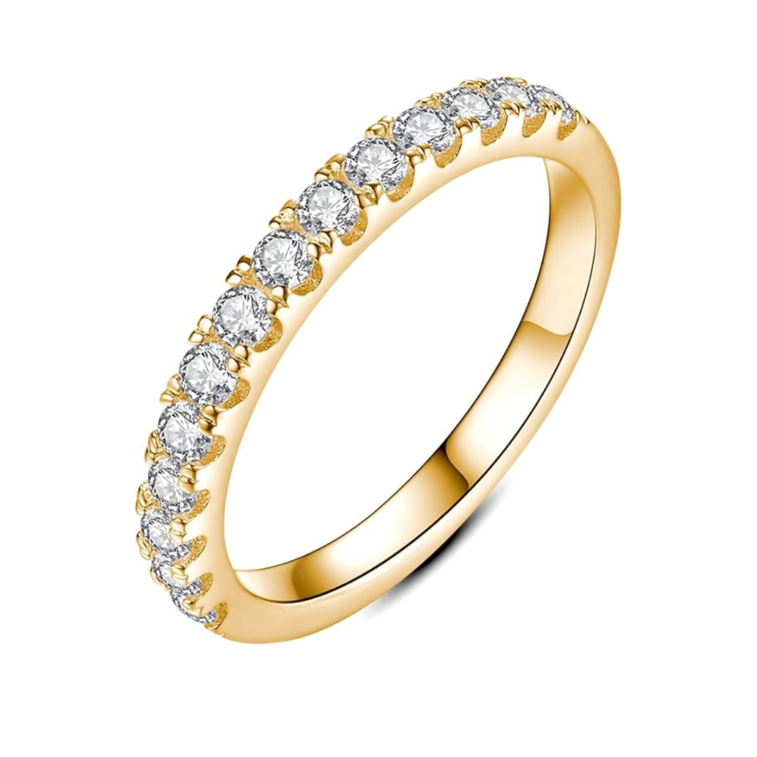 18K Gold Diamond Band Ring That Elevates Your Elegance & Turns Every Glance Into Admiration
