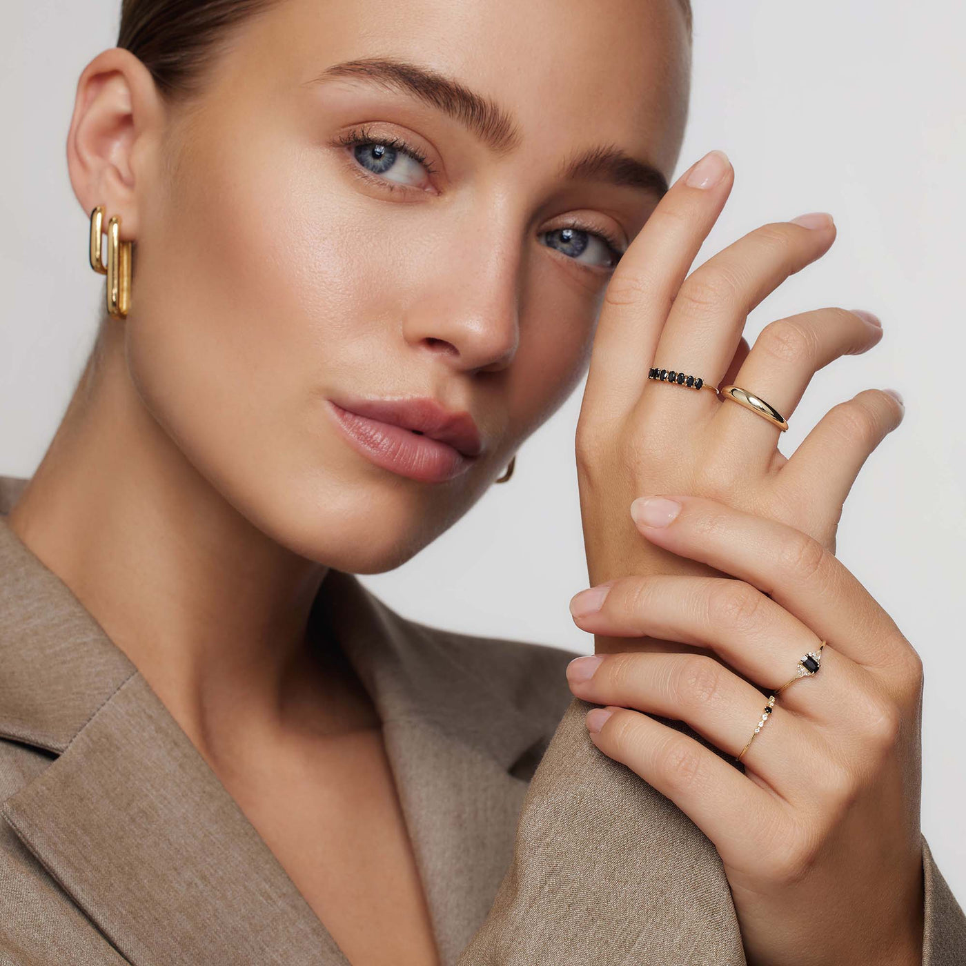 14K Gold Sapphire Band Ring That Makes You Stand Out & Shine With Confidence