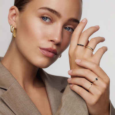 14K Gold Sapphire Band Ring That Makes You Stand Out & Shine With Confidence