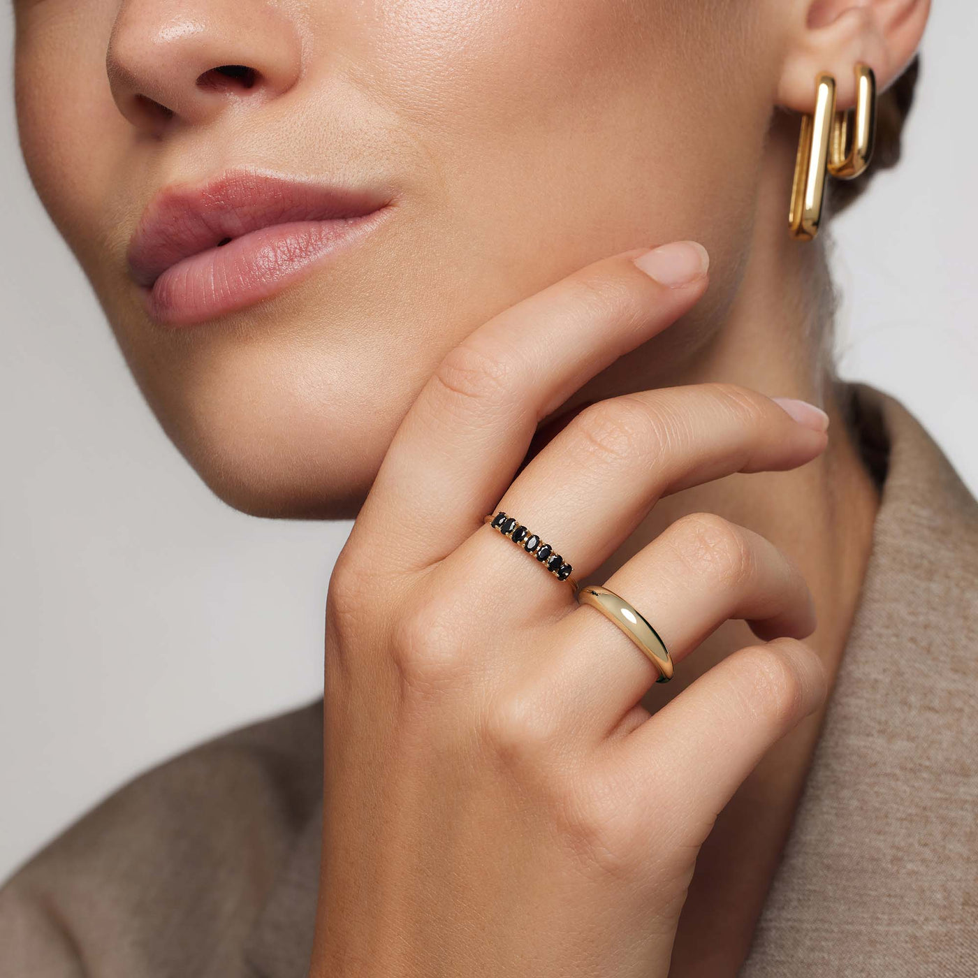 14K Gold Sapphire Band Ring That Makes You Stand Out & Shine With Confidence