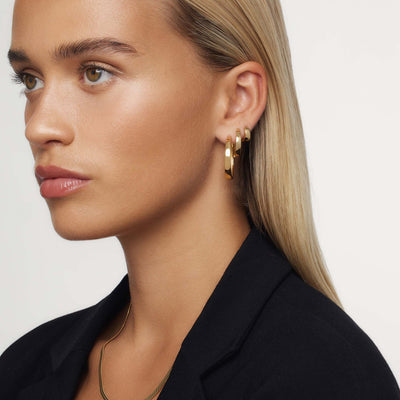 18K Gold Statement Hoops That Turn Heads Instantly & Elevate Your Style