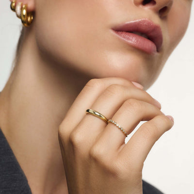 14K Gold Dome Ring That Make You Feel as Good as It Looks