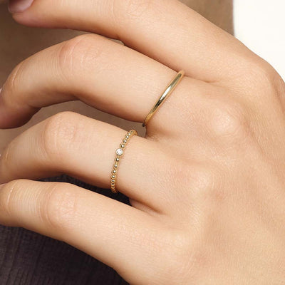14k Gold Slim Dome Ring That Adds Distinctive Charm & Lasting Sophistication