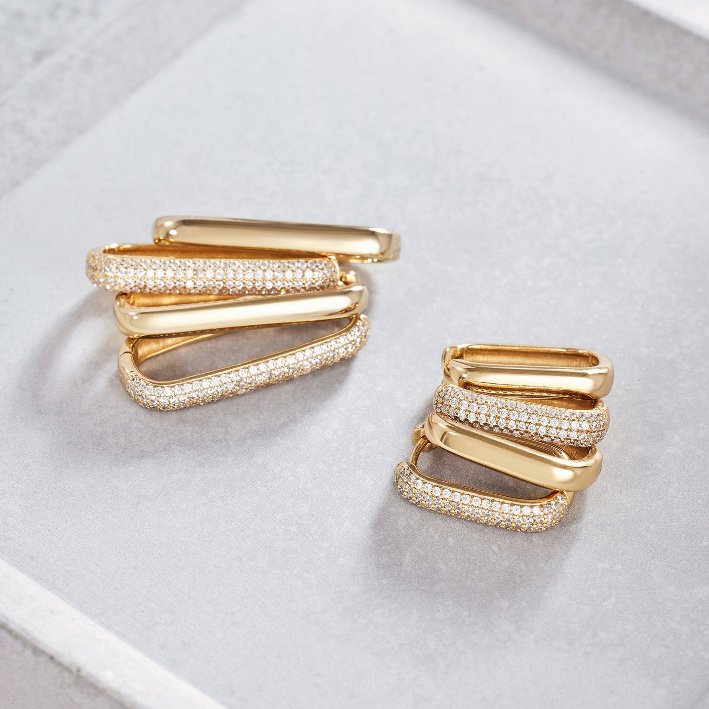 18K Gold Sleek Hoop Earrings That Define Your Confident Style & Win Instant Compliments