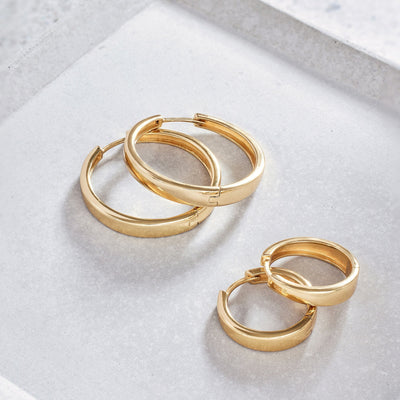 18k Gold Hoops That Embody Effortless Chic & Captivate Every Gaze