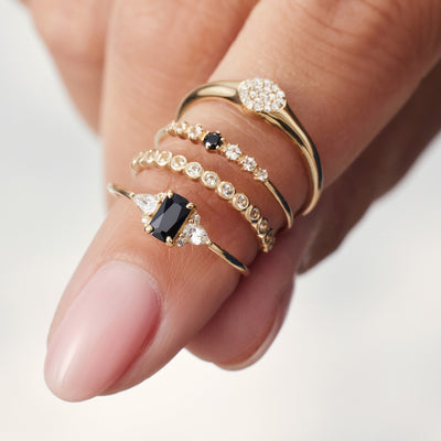 14K Gold Bubble Ring That Balances Subtle Glamour & Speaks Quiet Confidence