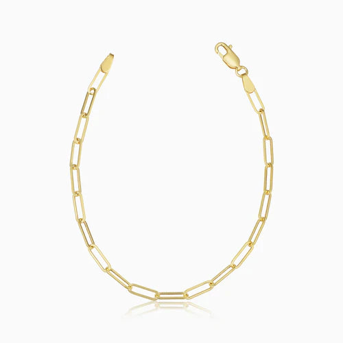 14k Gold Link Bracelet  That Embody Timeless Glamour & Capture Your Pure Elegance