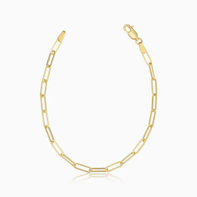 14k Gold Link Bracelet  That Embody Timeless Glamour & Capture Your Pure Elegance