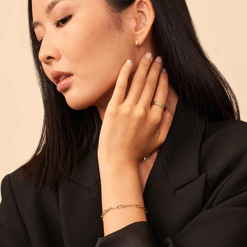 14k Gold Link Bracelet  That Embody Timeless Glamour & Capture Your Pure Elegance