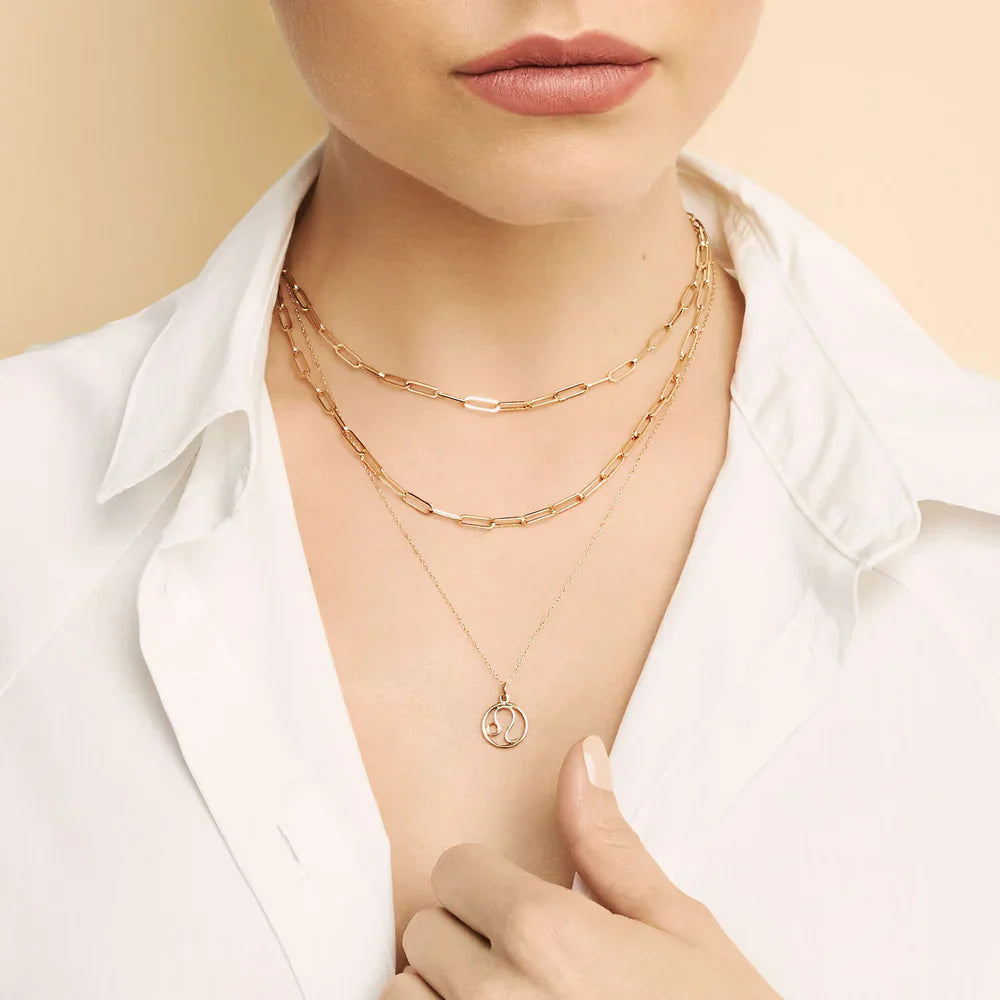 18K Gold Aquarius Necklace That Makes You Stand Out & Expect Compliments Everywhere
