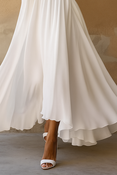 Cybele – Vintage-Inspired V-Neck Maxi Dress