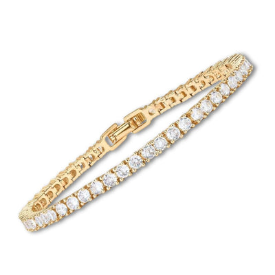 18K Gold Tennis Bracelet That Radiates Elegance & Earns You Endless Compliments