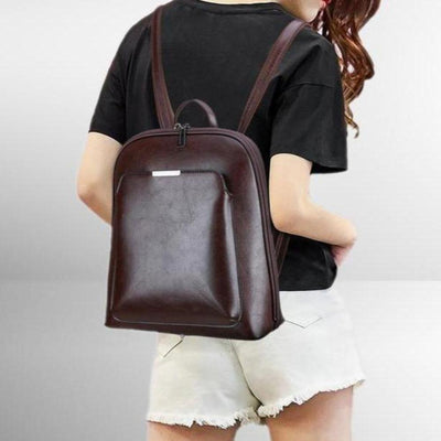 Stellina - Classic Double-Zip Backpack - Sleek Design