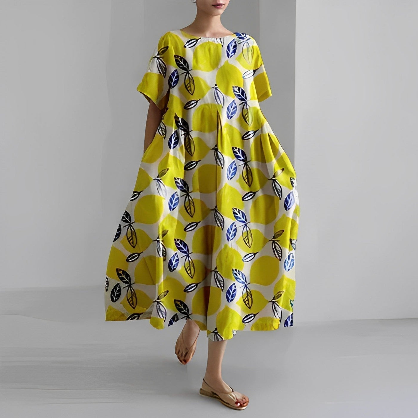 Solenne – Retro Big Swing Maxi Dress