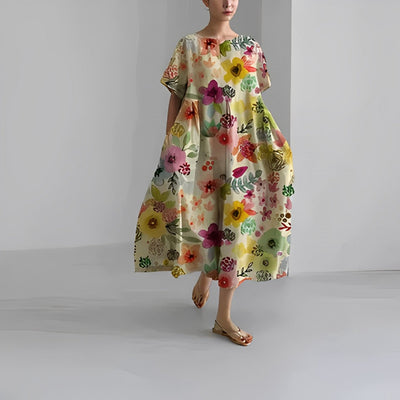 Solenne – Retro Big Swing Maxi Dress