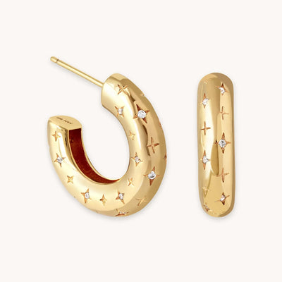 16K Gold Hoops That Shine With Your Every Turn & Wins Instant Compliments