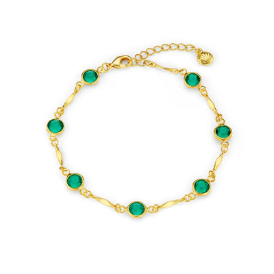 18K Gold Emerald Bracelet That Elevates Your Elegance Instantly & Turns Every Glance Into Admiration