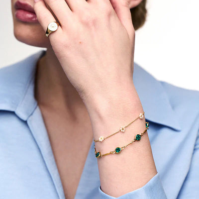 18K Gold Emerald Bracelet That Elevates Your Elegance Instantly & Turns Every Glance Into Admiration