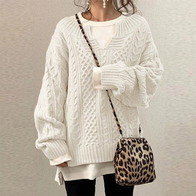 Oversized Cable Knit Sweater – Cozy Elegance Every Day