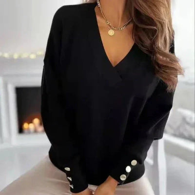 V-Neck Elegant Sweater – Luxurious Look with Minimal Effort