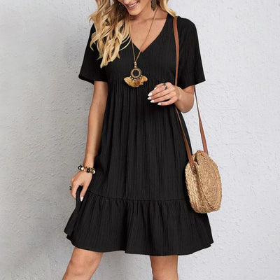 Philomena – Boho Chic Ruffle Hem Dress