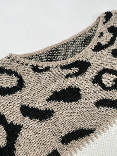 Leopard Print Sweater – Bold Elegance with Soft Comfort