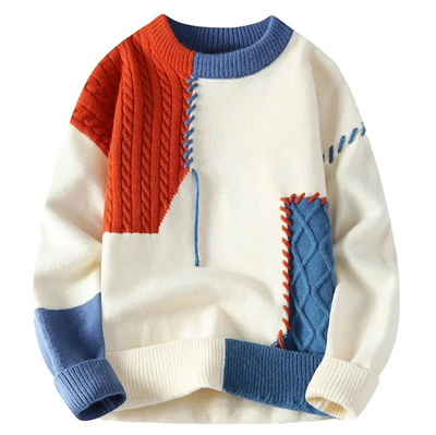 Patchwork Sweater – Playful Style with a Modern Twist