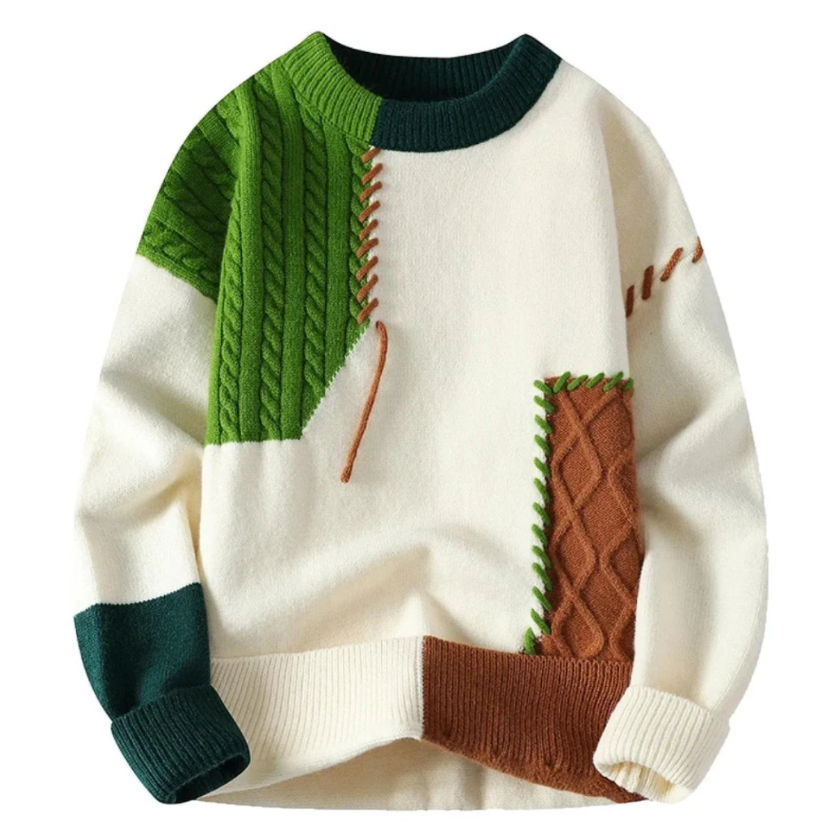Patchwork Sweater – Playful Style with a Modern Twist