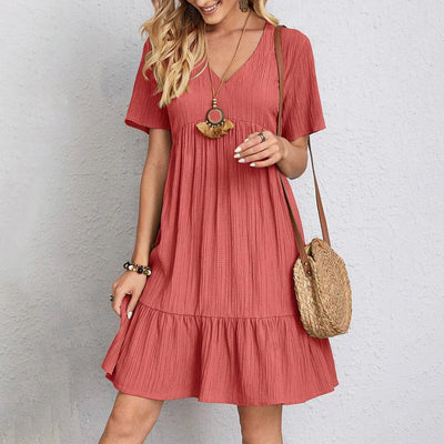 Philomena – Boho Chic Ruffle Hem Dress