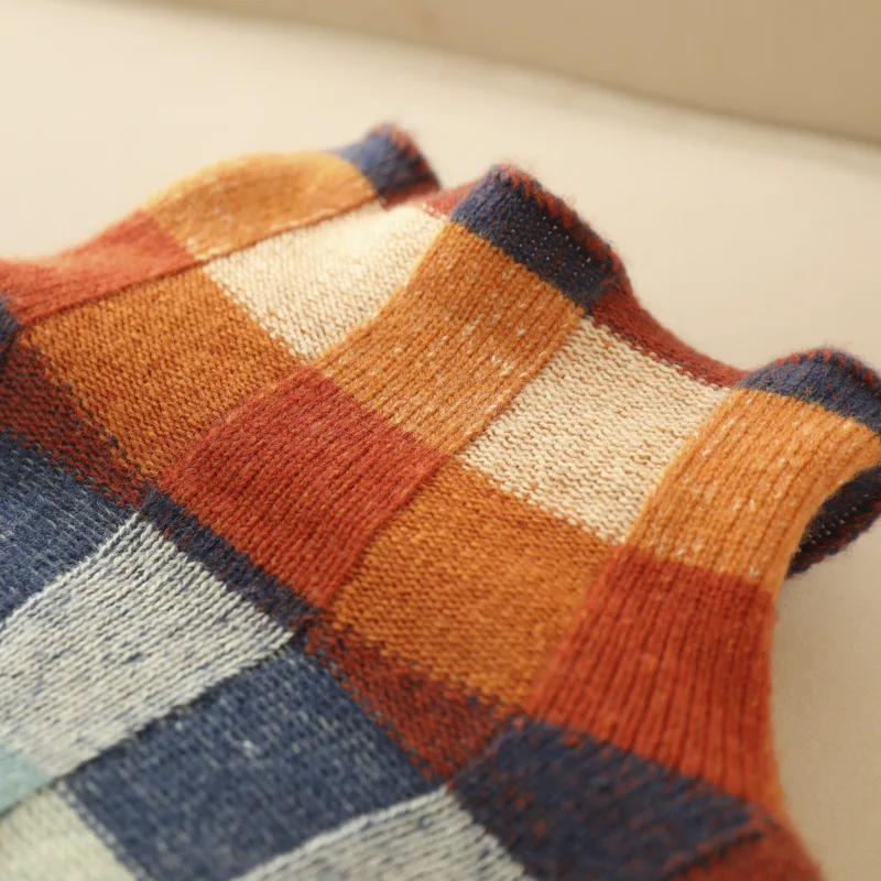 Checked Pattern Sweater – Express Creative Style with Confidence