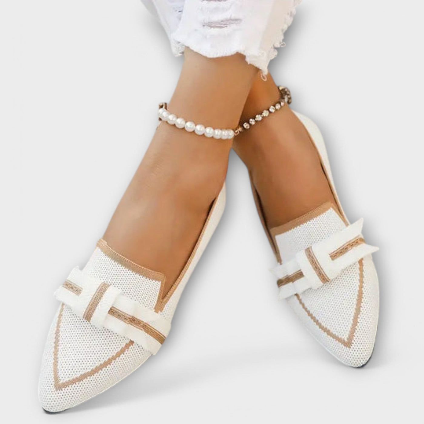Soraya – Flat Women's Shoes with Knotted Design