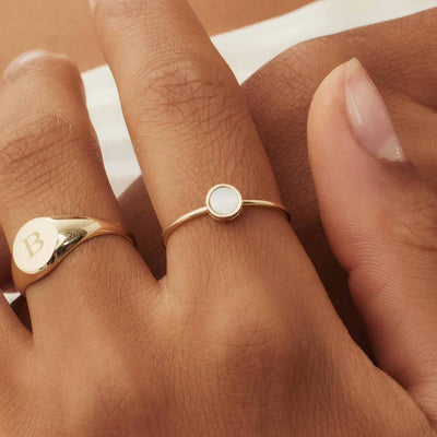 14k Gold Pearl Ring That Elevates Your Gesture With Refinement & Understated Luxury