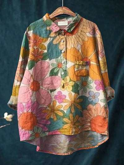 Diana – Floral Art Shirt