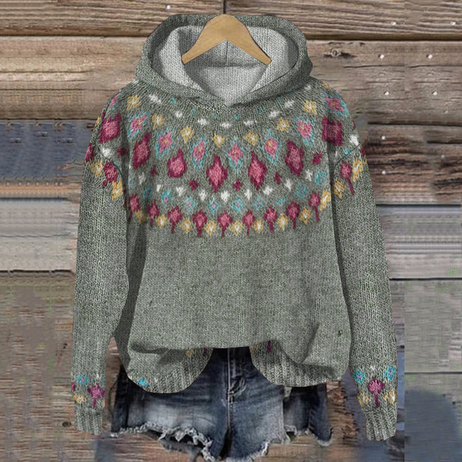 Soft Icelandic Hoodie – Colorful Warmth in Nordic Style